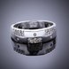 Wholesale New Creative Silver Plated Round Cubic Zirconia Ring for Women Bride Engagement Wedding Ring SPR566 2 small