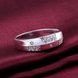 Wholesale New Creative Silver Plated Round Cubic Zirconia Ring for Women Bride Engagement Wedding Ring SPR566 3 small