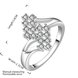 Wholesale New Creative Fashion Luxury Silver Plated ablaze Zircon Ring for Unisex Engagement Wedding Ring SPR574 0 small