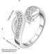 Wholesale New Creative Trendy Silver Plated Hot Sell Zircon Ring for Women SPR575 0 small