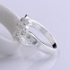 Wholesale New Creative Trendy Silver Plated Hot Sell Zircon Ring for Women SPR575 3 small