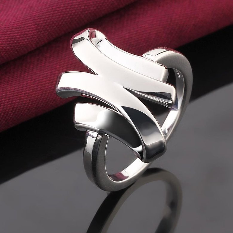 Wholesale New Creative Classic Silver Plated ring New Fashion Women Ring Finger Jewelry for Unisex SPR578 0