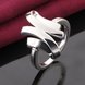 Wholesale New Creative Classic Silver Plated ring New Fashion Women Ring Finger Jewelry for Unisex SPR578 0 small