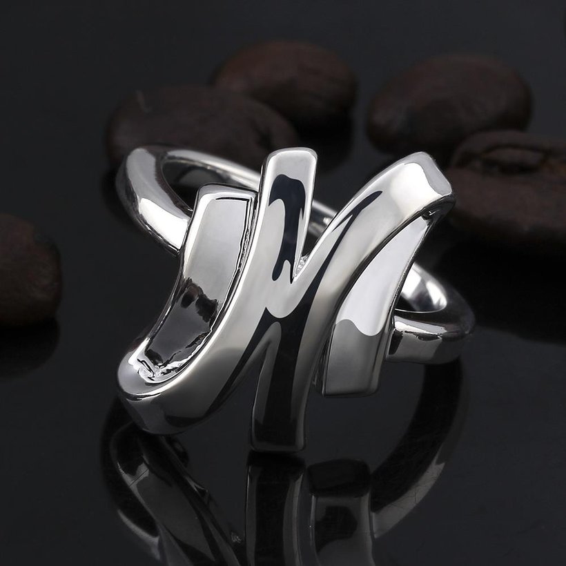 Wholesale New Creative Classic Silver Plated ring New Fashion Women Ring Finger Jewelry for Unisex SPR578 2