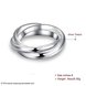 Wholesale Classic Exquisite Design  Silver Plated Copper Round Ring for Unisex SPR579 3 small