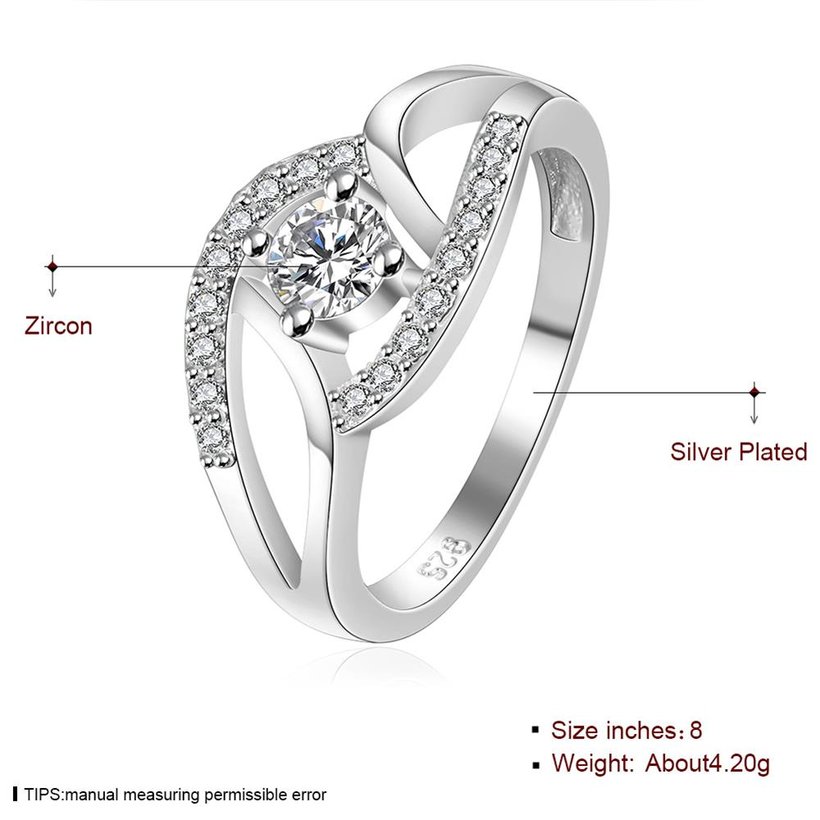 Wholesale New Fashion Women Ring Finger Jewelry Romantic hot sell  Zircon Ring SPR580 0