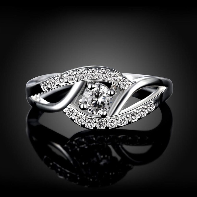 Wholesale New Fashion Women Ring Finger Jewelry Romantic hot sell  Zircon Ring SPR580 2