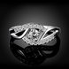 Wholesale New Fashion Women Ring Finger Jewelry Romantic hot sell  Zircon Ring SPR580 2 small