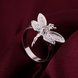 Wholesale New Creative Classic Silver Plated Exquisite Design dragonfly Ring for Women SPR583 1 small