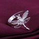 Wholesale New Creative Classic Silver Plated Exquisite Design dragonfly Ring for Women SPR583 3 small