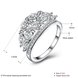 Wholesale Fashion Luxury Zircon Crown Ring for Women Bride Engagement Wedding ring SPR587 3 small