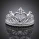 Wholesale Fashion Luxury Zircon Crown Ring for Women Bride Engagement Wedding jewelry SPR590 2 small