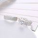 Wholesale Trendy Silver Plated combination hexagon Zircon Ring for Women SPR591 1 small