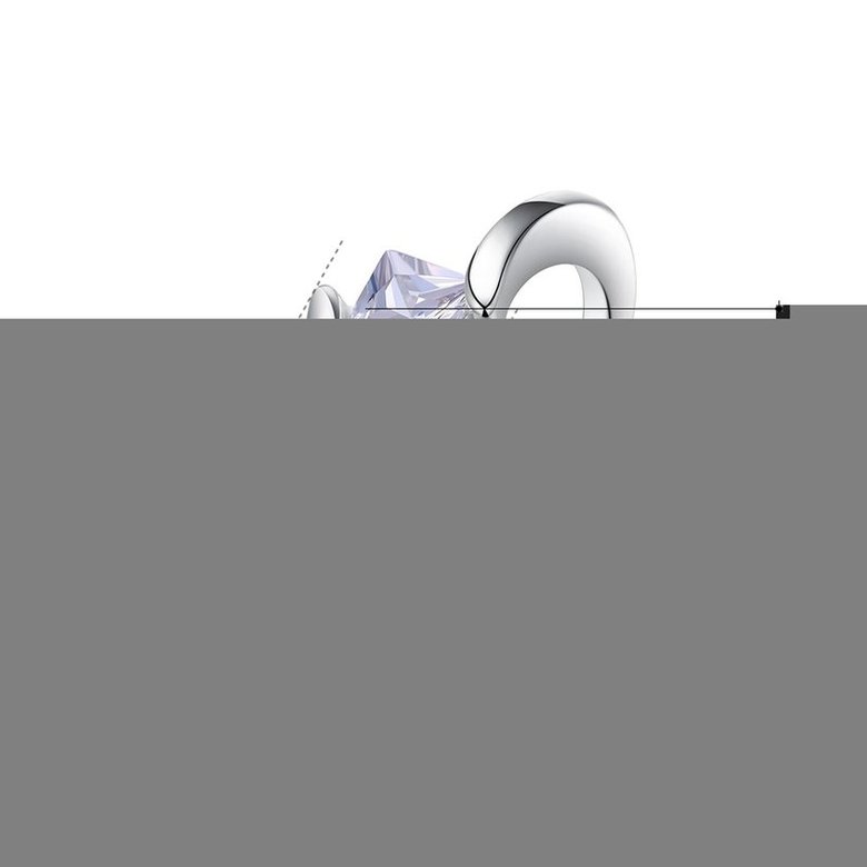 Wholesale Fashion Elegant Design Silver Plated ablaze Zircon classic Ring for Women wedding jewelry SPR593 4