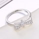 Wholesale Sweety Bowknot Rings With Sparkling Cubic Zircon Ring Exquisite Fashion Wedding & Engagement Rings wholesale SPR599 2 small