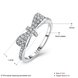 Wholesale Sweety Bowknot Rings With Sparkling Cubic Zircon Ring Exquisite Fashion Wedding & Engagement Rings wholesale SPR599 4 small