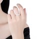 Wholesale Classic  Elegant Design Silver Plated ablaze Zircon Ring for Women Bride Engagement Wedding jewelry SPR604 0 small