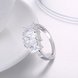 Wholesale Luxury square Zircon Gemstone Fine Jewelry Accessories for Women Wedding Party Ornament Ring SPR605 3 small