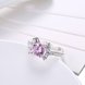 Wholesale luxury classic Design Silver Plated ablaze Zircon Ring for Women wedding jewelry SPR606 0 small