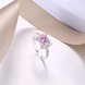 Wholesale luxury classic Design Silver Plated ablaze Zircon Ring for Women wedding jewelry SPR606 1 small