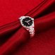 Wholesale Creative Watch shaped Fashion Ring Personality Lovers Ring Exquisite Jewelry Lovers Ring Hot Sale SPR610 2 small