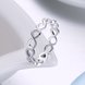 Wholesale New Creative Hot sale Trendy Silver Plated  Ring for Unisex jewelry High Quality Jewelry To Birthday Gift SPR612 1 small