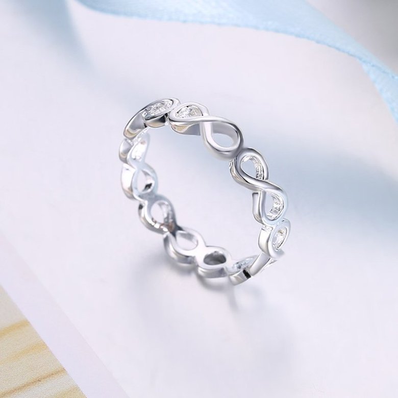 Wholesale New Creative Hot sale Trendy Silver Plated  Ring for Unisex jewelry High Quality Jewelry To Birthday Gift SPR612 3