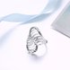 Wholesale Fashion wholesale jewelry Europe America Creative Trendy Silver Plated araneose Ring for Unisex finger wholesale jewelry SPR615 1 small