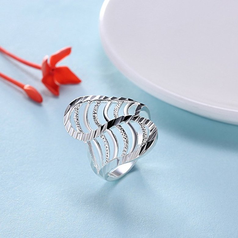 Wholesale Fashion wholesale jewelry Europe America Creative Trendy Silver Plated araneose Ring for Unisex finger wholesale jewelry SPR615 2