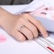 Wholesale Trendy Silver Plated triangle Zircon Ring for Women finger jewelry Fashion Wedding Rings Statement Jewelry SPR616 0 small