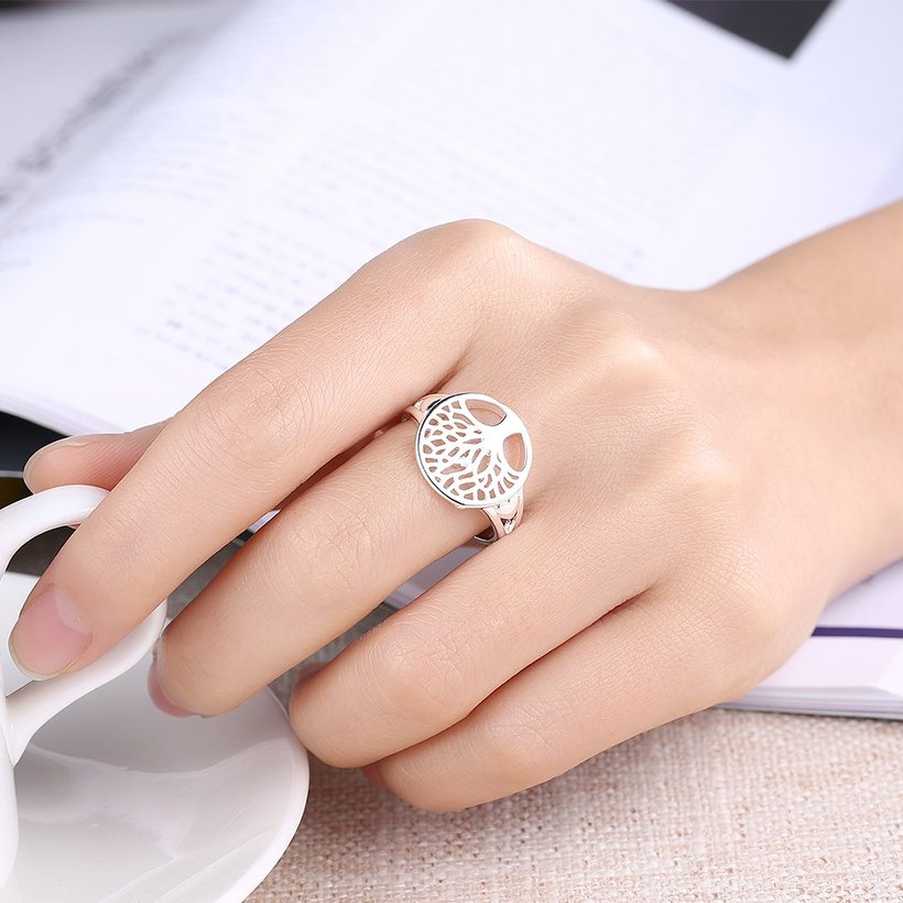 Wholesale Creative Design Silver Plated Tree of Life Rings for Women Classic Accessories Jewelry New Mother's Day Mom Gifts SPR625 0
