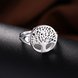 Wholesale Creative Design Silver Plated Tree of Life Rings for Women Classic Accessories Jewelry New Mother's Day Mom Gifts SPR625 1 small