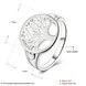 Wholesale Creative Design Silver Plated Tree of Life Rings for Women Classic Accessories Jewelry New Mother's Day Mom Gifts SPR625 3 small