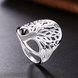 Wholesale Creative Design Silver Plated Tree of Life Rings for Women Classic Accessories Jewelry New Mother's Day Mom Gifts SPR626 2 small