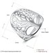 Wholesale Creative Design Silver Plated Tree of Life Rings for Women Classic Accessories Jewelry New Mother's Day Mom Gifts SPR626 3 small
