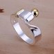Wholesale Fashion rings from China Romantic Silver Ball White Ring For Women Wedding Authentic Jewelry TGSPR046 1 small