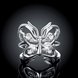 Wholesale Hot sale rings China Vintage Rhinestone butterfly Rings For Women Silver Color Hollow Big Ring Wedding Party animal Jewelry TGSPR076 3 small