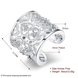 Wholesale Trendy Platinum Heart White CZ Ring Luxury Big Engagement Ring White Silver Color Wedding Rings for Women Party Jewelry Gift TGSPR146 0 small