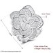 Wholesale New Style Famous Brand Jewelry Big Flower Shape Cubic Zirconia silver Finger Rings For Women Evening Party jewelry TGSPR186 2 small