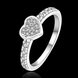 Wholesale Classic Simple Silver rings Cheap Heart Ring For Women Cute Romantic Birthday Gift For Girlfriend Fashion Zircon Stone Jewelry TGSPR314 0 small