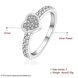 Wholesale Classic Simple Silver rings Cheap Heart Ring For Women Cute Romantic Birthday Gift For Girlfriend Fashion Zircon Stone Jewelry TGSPR314 1 small