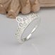 Wholesale Fashion jewelry from China Crown Shape heart Cubic Zirconia Rings for Women  Party wedding Decoration TGSPR456 1 small