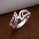 Wholesale Romantic Ladies Zircon Ring Crystal Ring For Women Fashion Glamour Engagement Ring female Jewelry Accessories TGSPR607 0 small