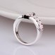 Wholesale Romantic Ladies Zircon Ring Crystal Ring For Women Fashion Glamour Engagement Ring female Jewelry Accessories TGSPR607 2 small