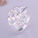 Wholesale New Fashion Women Ring Finger Jewelry Silver Plated Oval Cubic Zirconia Ring for Women TGSPR642 3 small