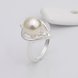 Wholesale Fashion white Pearl Rings for Women Jewelry Zircon Ring Accessories Wedding Engagement party TGSPR701 2 small