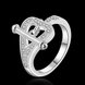 Wholesale Hot sale rings from China Romantic Love Heart Key Lock Rings For Women Purple Sweet Silver Ring Wedding Party Luxury Jewelry TGSPR152 1 small