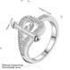 Wholesale Hot sale rings from China Romantic Love Heart Key Lock Rings For Women Purple Sweet Silver Ring Wedding Party Luxury Jewelry TGSPR152 2 small