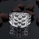 Wholesale Gorgeous Hollow Flower Design Women Ring Wedding Dancing Party Delicate Rings Trendy finger Jewelry TGSPR155 3 small