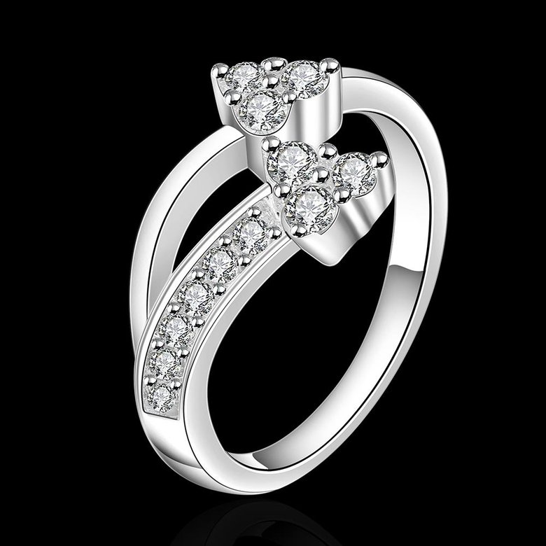 Wholesale Newest hot sale Ring for Women Wedding Trendy Jewelry Dazzling CZ Stone Modern Rings TGSPR187 0